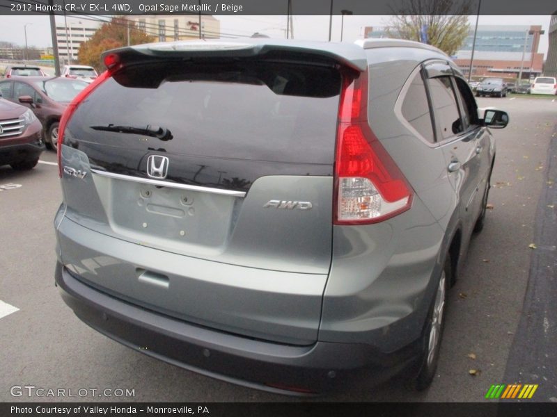 Opal Sage Metallic / Beige 2012 Honda CR-V EX-L 4WD