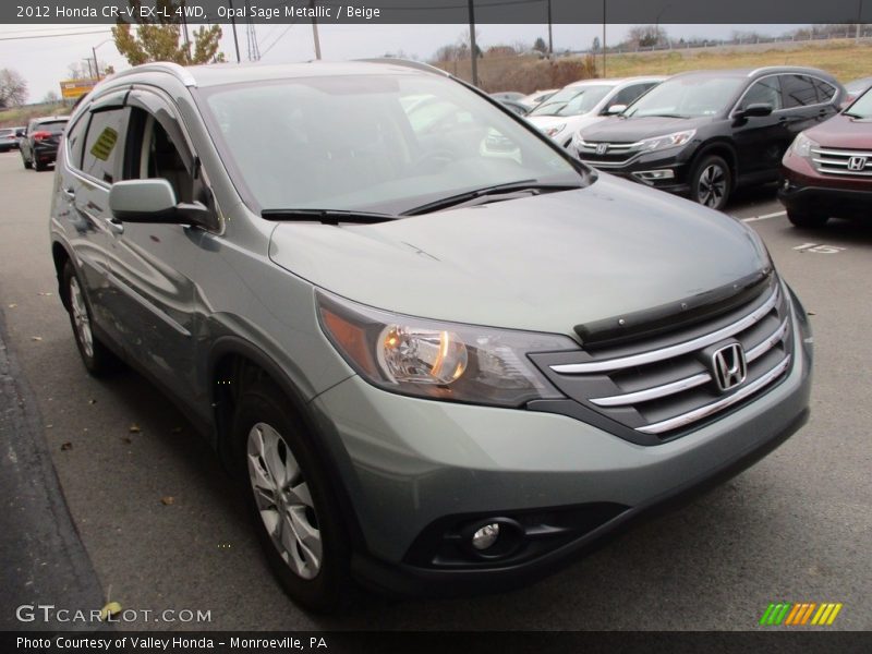 Opal Sage Metallic / Beige 2012 Honda CR-V EX-L 4WD