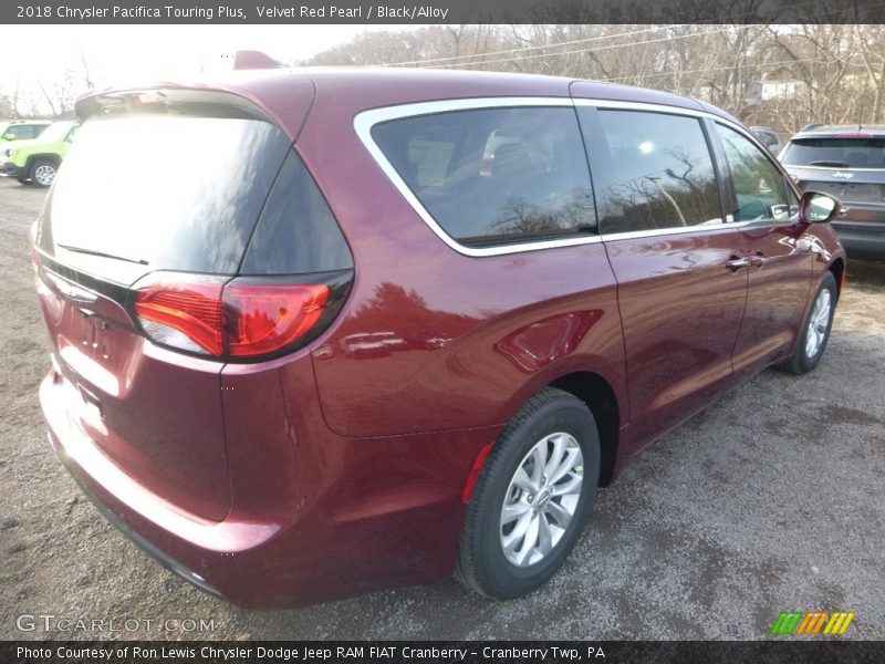 Velvet Red Pearl / Black/Alloy 2018 Chrysler Pacifica Touring Plus