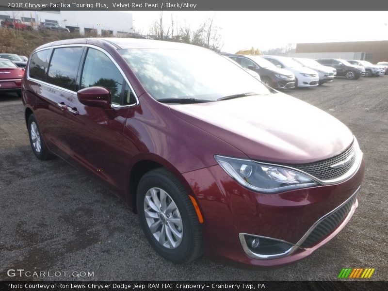 Velvet Red Pearl / Black/Alloy 2018 Chrysler Pacifica Touring Plus