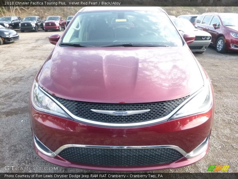 Velvet Red Pearl / Black/Alloy 2018 Chrysler Pacifica Touring Plus