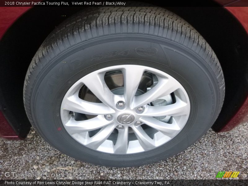 Velvet Red Pearl / Black/Alloy 2018 Chrysler Pacifica Touring Plus
