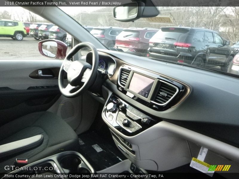 Velvet Red Pearl / Black/Alloy 2018 Chrysler Pacifica Touring Plus