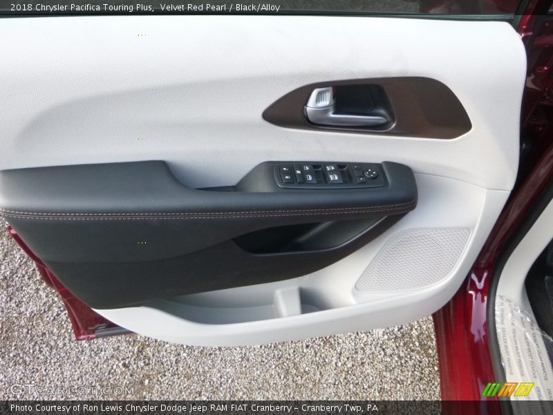 Velvet Red Pearl / Black/Alloy 2018 Chrysler Pacifica Touring Plus