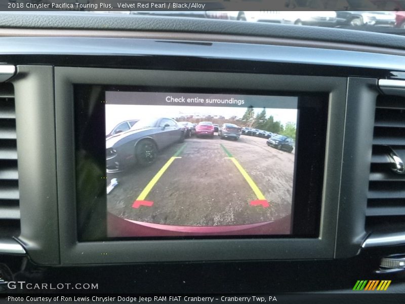 Velvet Red Pearl / Black/Alloy 2018 Chrysler Pacifica Touring Plus