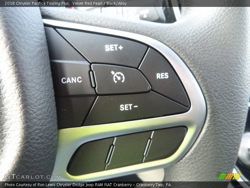 Velvet Red Pearl / Black/Alloy 2018 Chrysler Pacifica Touring Plus