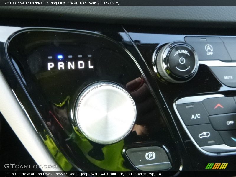 Velvet Red Pearl / Black/Alloy 2018 Chrysler Pacifica Touring Plus