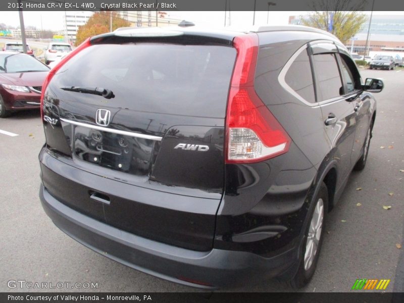 Crystal Black Pearl / Black 2012 Honda CR-V EX-L 4WD