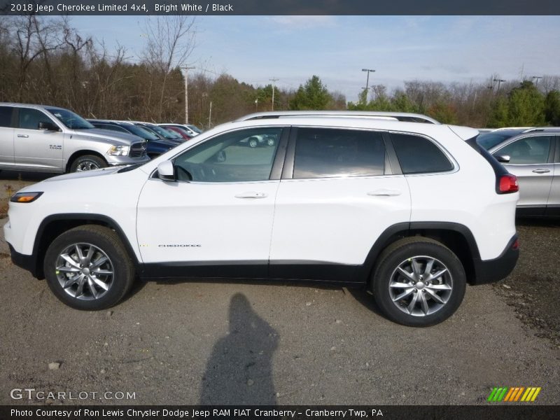 Bright White / Black 2018 Jeep Cherokee Limited 4x4