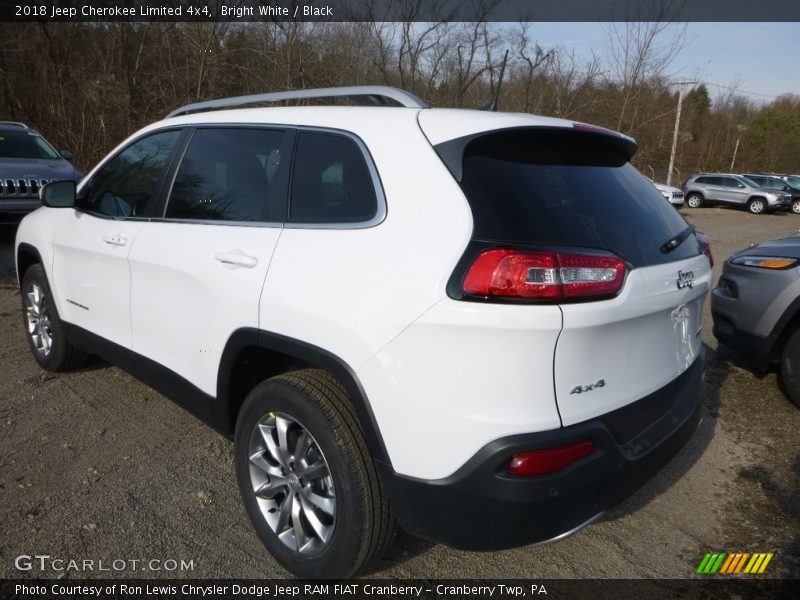 Bright White / Black 2018 Jeep Cherokee Limited 4x4