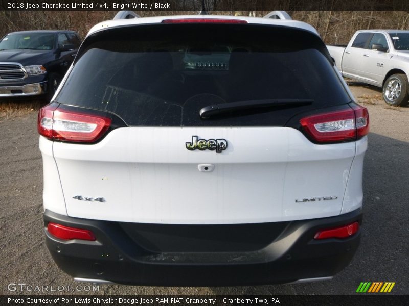 Bright White / Black 2018 Jeep Cherokee Limited 4x4