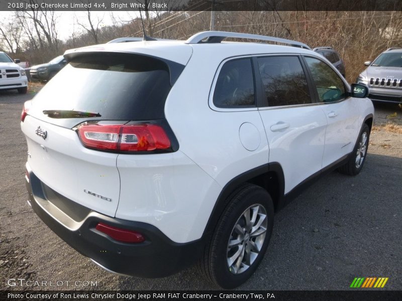 Bright White / Black 2018 Jeep Cherokee Limited 4x4