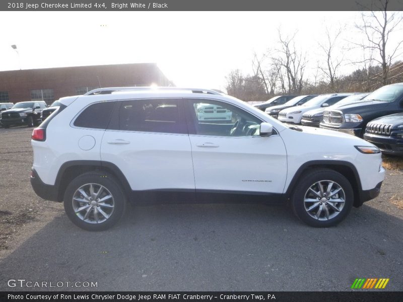 Bright White / Black 2018 Jeep Cherokee Limited 4x4