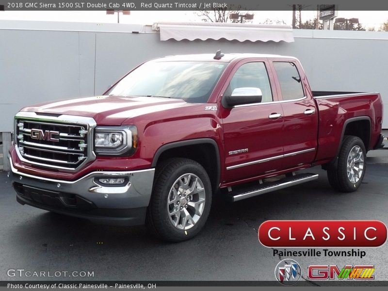 Red Quartz Tintcoat / Jet Black 2018 GMC Sierra 1500 SLT Double Cab 4WD