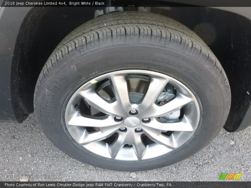 Bright White / Black 2018 Jeep Cherokee Limited 4x4