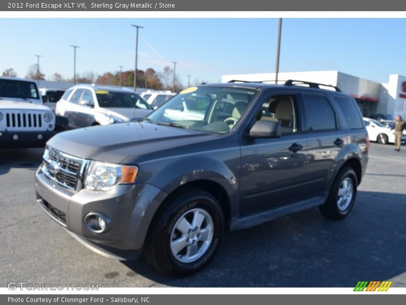 Sterling Gray Metallic / Stone 2012 Ford Escape XLT V6