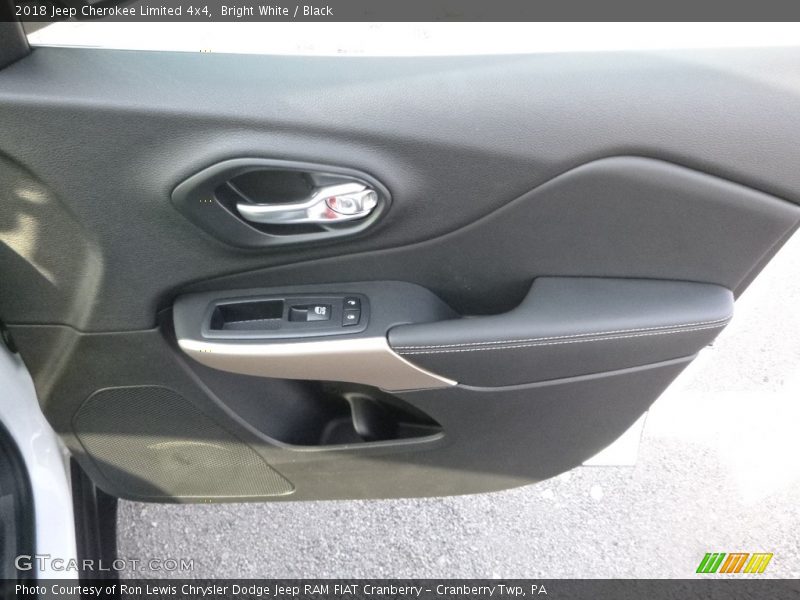 Bright White / Black 2018 Jeep Cherokee Limited 4x4