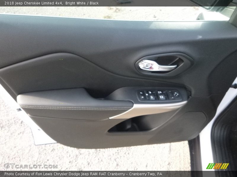 Bright White / Black 2018 Jeep Cherokee Limited 4x4
