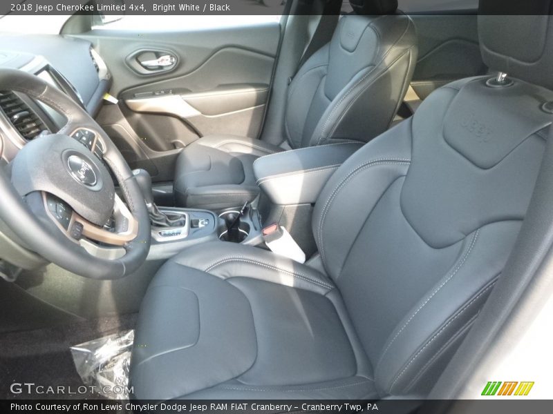 Bright White / Black 2018 Jeep Cherokee Limited 4x4
