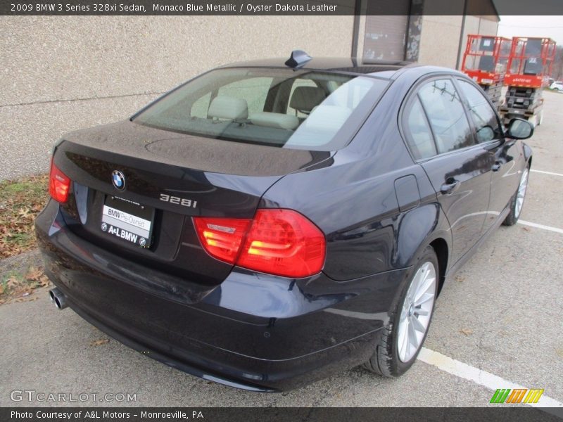 Monaco Blue Metallic / Oyster Dakota Leather 2009 BMW 3 Series 328xi Sedan