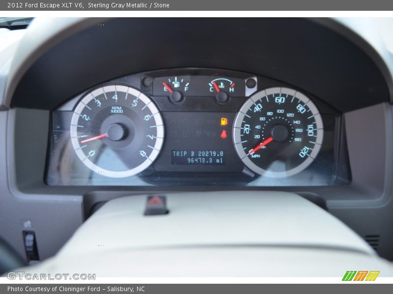Sterling Gray Metallic / Stone 2012 Ford Escape XLT V6