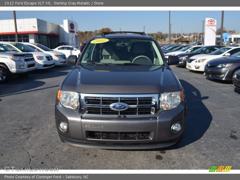 Sterling Gray Metallic / Stone 2012 Ford Escape XLT V6