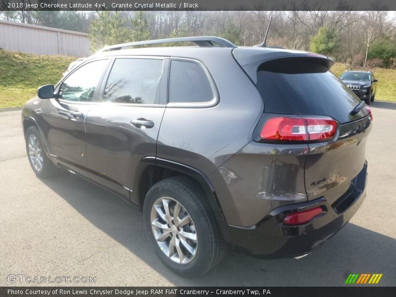 Granite Crystal Metallic / Black 2018 Jeep Cherokee Latitude 4x4