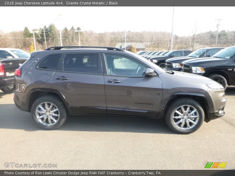 Granite Crystal Metallic / Black 2018 Jeep Cherokee Latitude 4x4