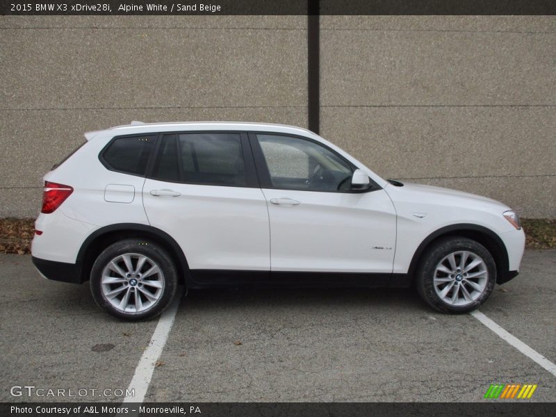 Alpine White / Sand Beige 2015 BMW X3 xDrive28i