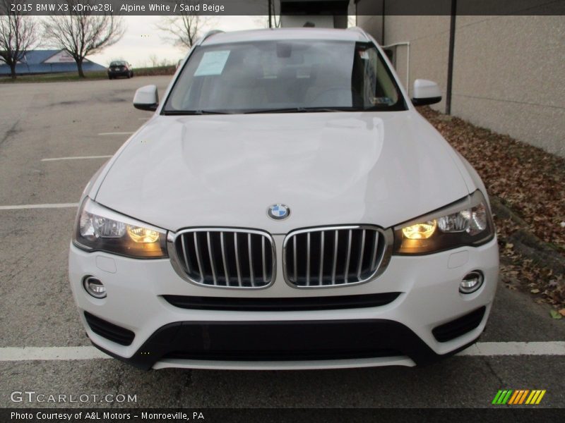 Alpine White / Sand Beige 2015 BMW X3 xDrive28i