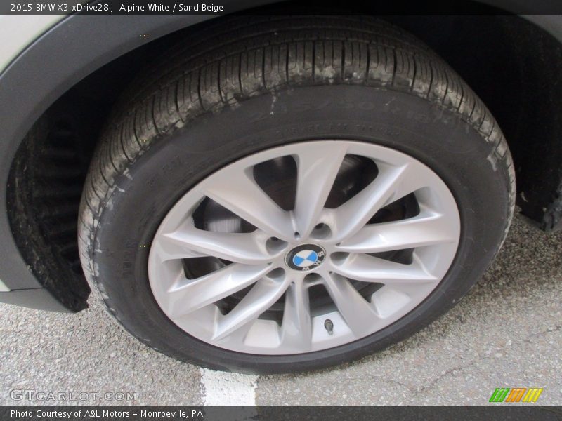 Alpine White / Sand Beige 2015 BMW X3 xDrive28i
