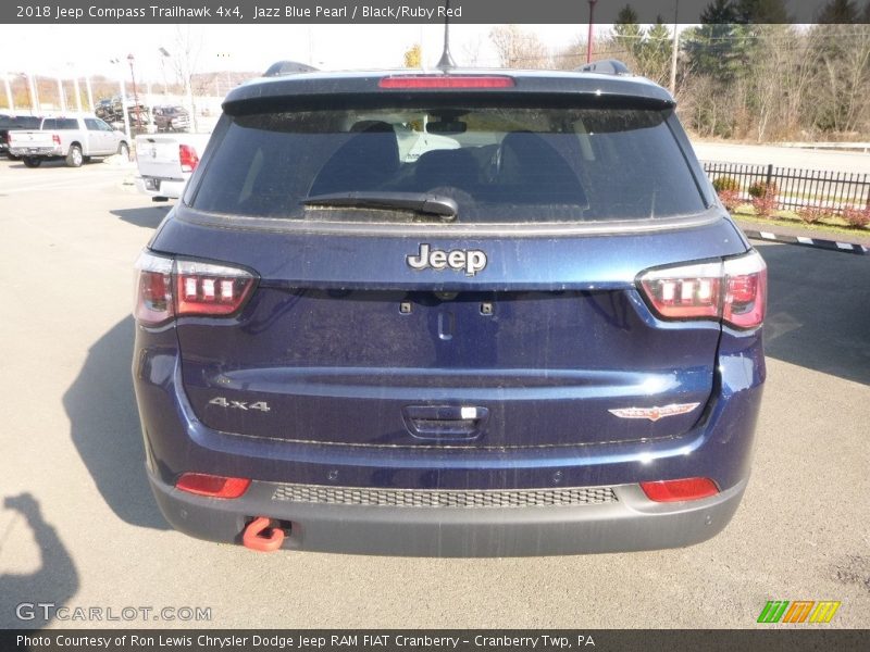 Jazz Blue Pearl / Black/Ruby Red 2018 Jeep Compass Trailhawk 4x4