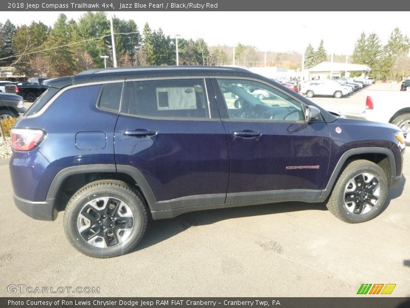 Jazz Blue Pearl / Black/Ruby Red 2018 Jeep Compass Trailhawk 4x4