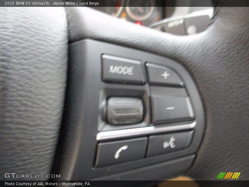 Alpine White / Sand Beige 2015 BMW X3 xDrive28i