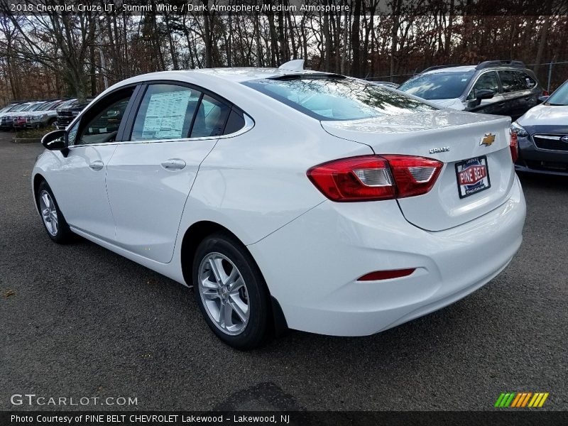 Summit White / Dark Atmosphere/Medium Atmosphere 2018 Chevrolet Cruze LT