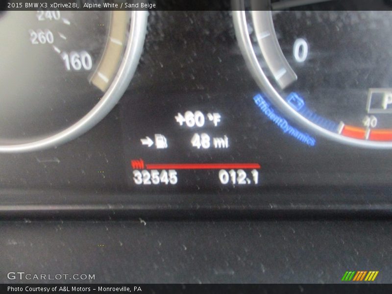 Alpine White / Sand Beige 2015 BMW X3 xDrive28i