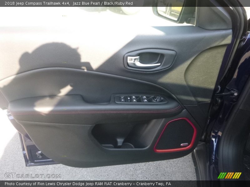 Jazz Blue Pearl / Black/Ruby Red 2018 Jeep Compass Trailhawk 4x4