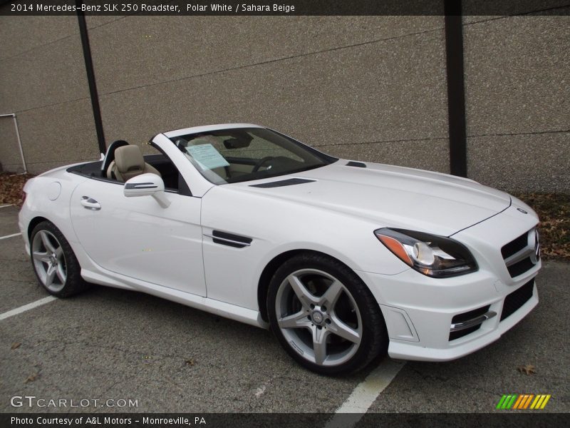 Polar White / Sahara Beige 2014 Mercedes-Benz SLK 250 Roadster