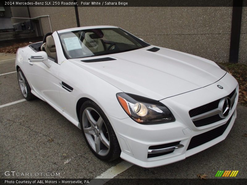 Polar White / Sahara Beige 2014 Mercedes-Benz SLK 250 Roadster