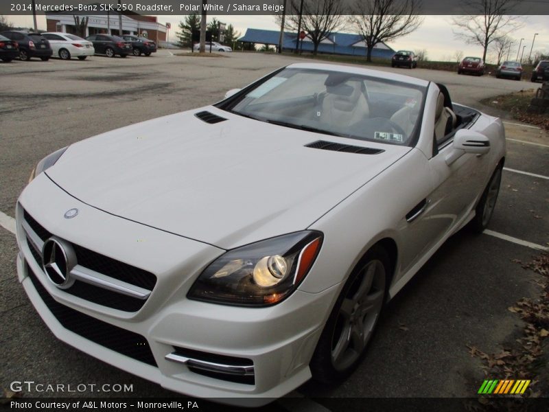 Polar White / Sahara Beige 2014 Mercedes-Benz SLK 250 Roadster