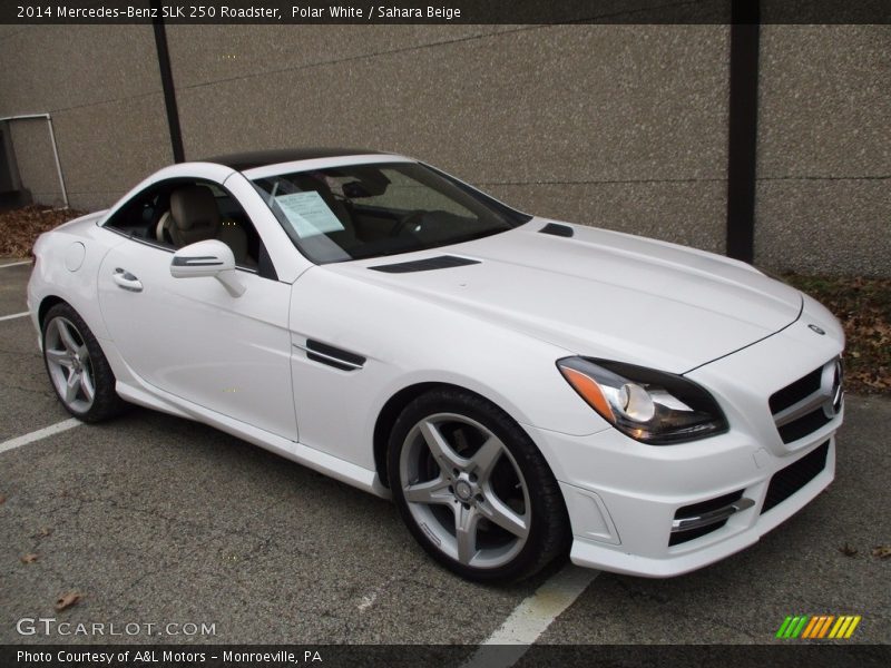 Polar White / Sahara Beige 2014 Mercedes-Benz SLK 250 Roadster