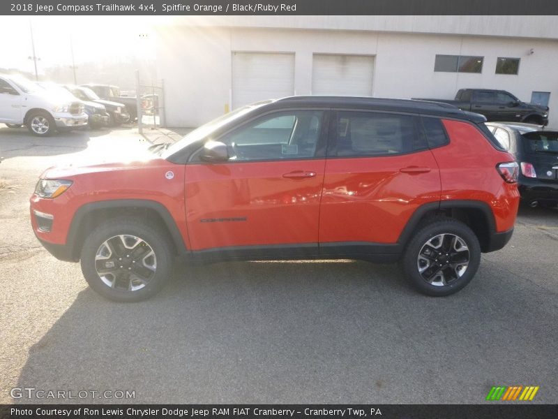 Spitfire Orange / Black/Ruby Red 2018 Jeep Compass Trailhawk 4x4