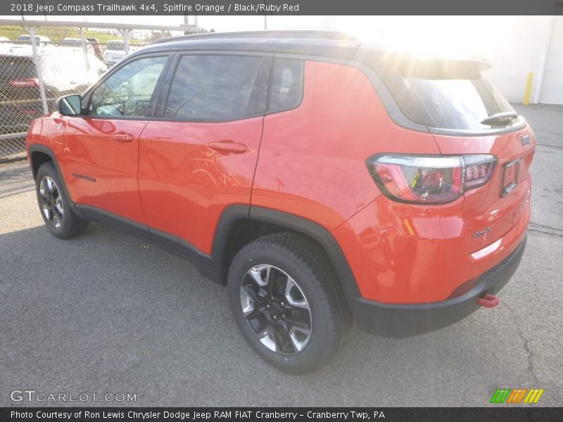 Spitfire Orange / Black/Ruby Red 2018 Jeep Compass Trailhawk 4x4
