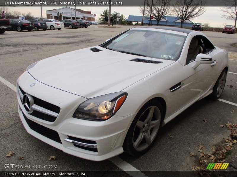 Polar White / Sahara Beige 2014 Mercedes-Benz SLK 250 Roadster