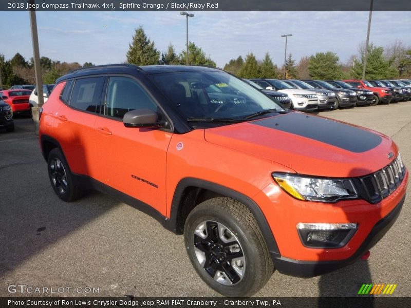 Spitfire Orange / Black/Ruby Red 2018 Jeep Compass Trailhawk 4x4