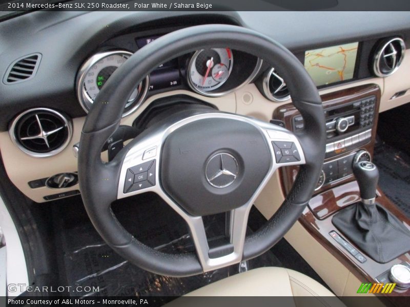 Polar White / Sahara Beige 2014 Mercedes-Benz SLK 250 Roadster