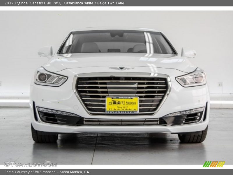 Casablanca White / Beige Two Tone 2017 Hyundai Genesis G90 RWD