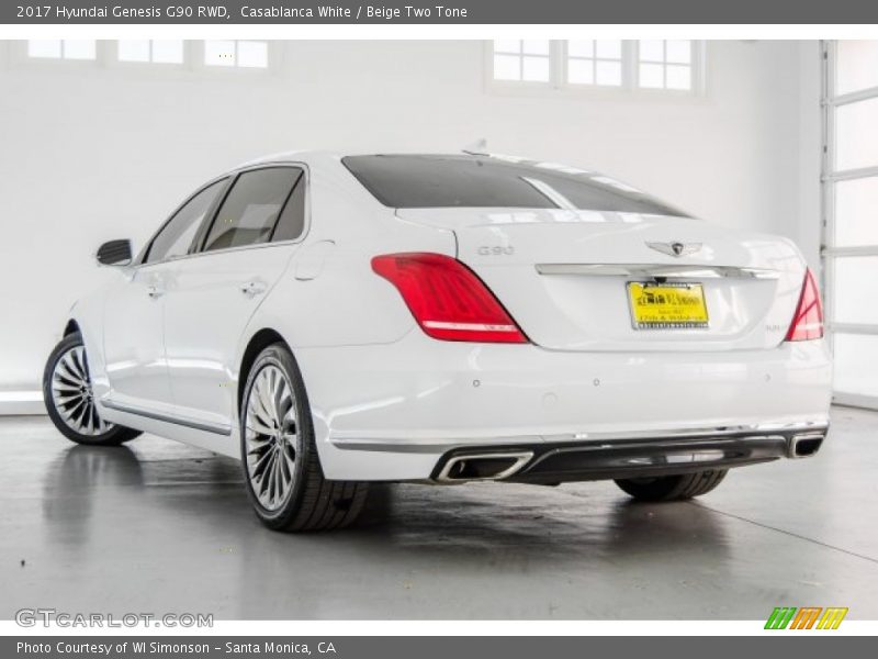 Casablanca White / Beige Two Tone 2017 Hyundai Genesis G90 RWD