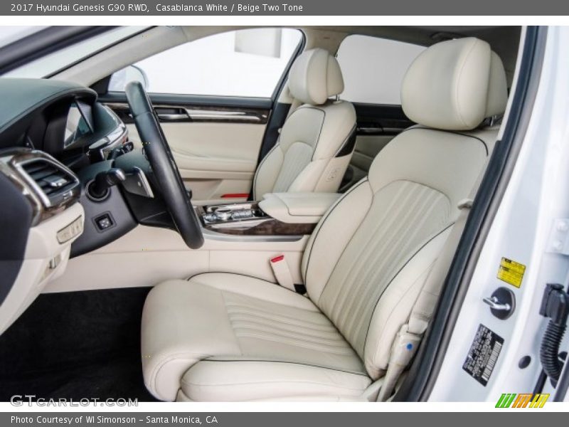 Front Seat of 2017 Genesis G90 RWD