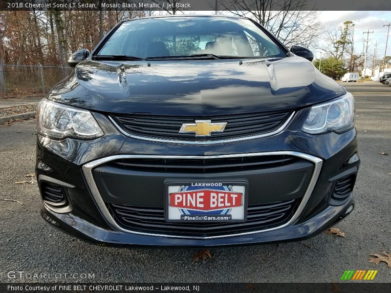 Mosaic Black Metallic / Jet Black 2018 Chevrolet Sonic LT Sedan